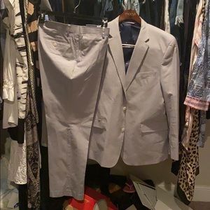 Grey Tommy Hilfiger Modern Fit Stretch Cotton Suit